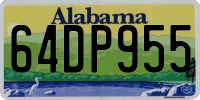 AL license plate 64DP955