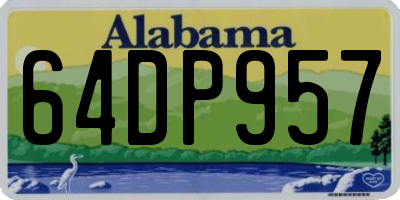 AL license plate 64DP957