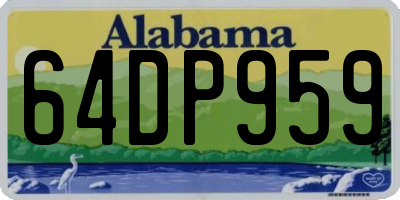AL license plate 64DP959