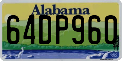 AL license plate 64DP960