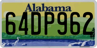 AL license plate 64DP962
