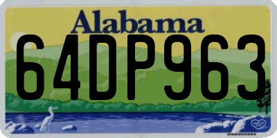 AL license plate 64DP963