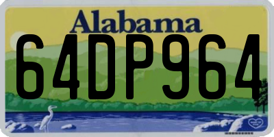 AL license plate 64DP964