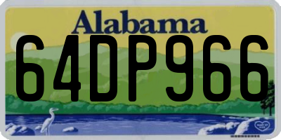 AL license plate 64DP966