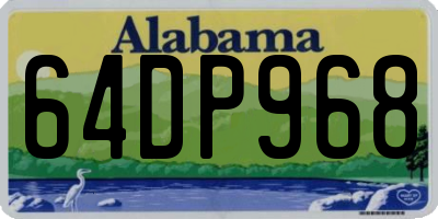 AL license plate 64DP968