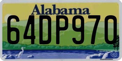 AL license plate 64DP970
