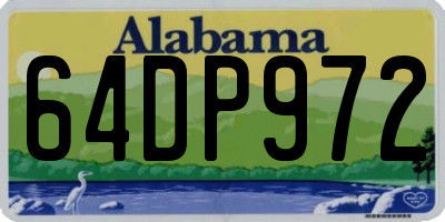 AL license plate 64DP972