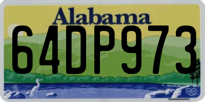 AL license plate 64DP973