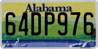 AL license plate 64DP976