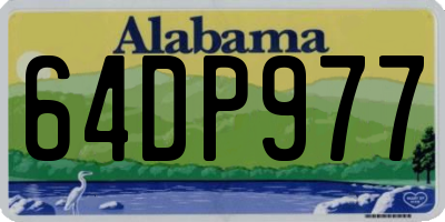AL license plate 64DP977