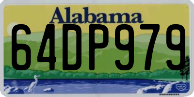 AL license plate 64DP979
