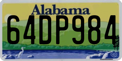 AL license plate 64DP984