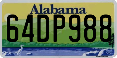AL license plate 64DP988