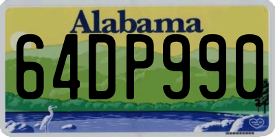 AL license plate 64DP990