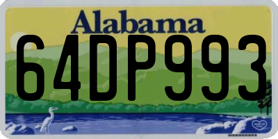 AL license plate 64DP993