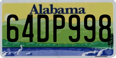 AL license plate 64DP998