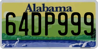 AL license plate 64DP999