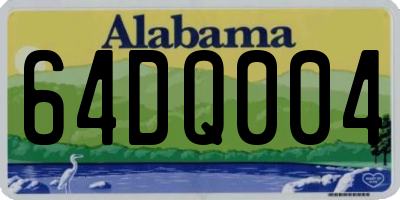 AL license plate 64DQ004