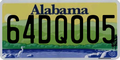 AL license plate 64DQ005