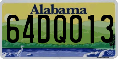 AL license plate 64DQ013