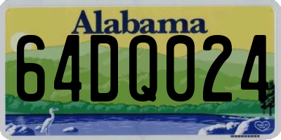 AL license plate 64DQ024