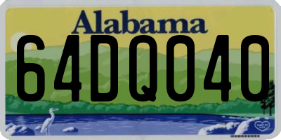 AL license plate 64DQ040