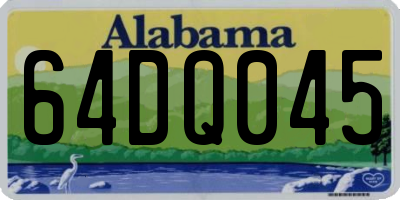 AL license plate 64DQ045