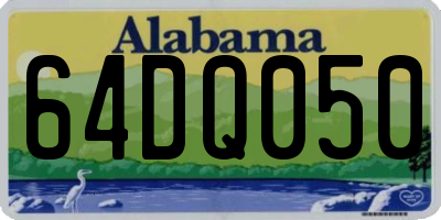 AL license plate 64DQ050
