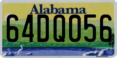 AL license plate 64DQ056