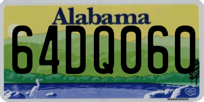 AL license plate 64DQ060