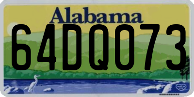 AL license plate 64DQ073