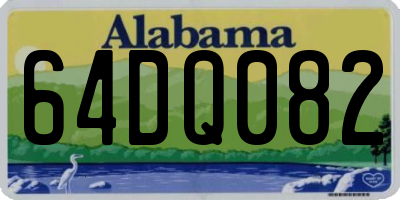 AL license plate 64DQ082