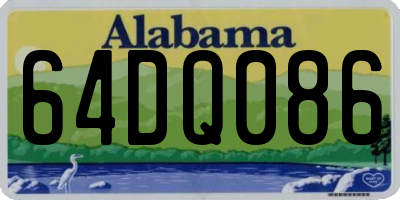 AL license plate 64DQ086