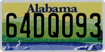 AL license plate 64DQ093
