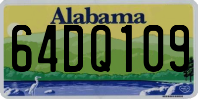 AL license plate 64DQ109