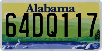 AL license plate 64DQ117