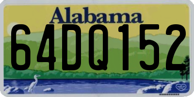 AL license plate 64DQ152