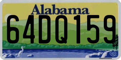 AL license plate 64DQ159