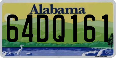 AL license plate 64DQ161