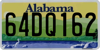 AL license plate 64DQ162