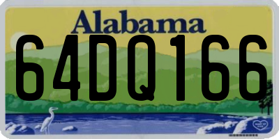 AL license plate 64DQ166