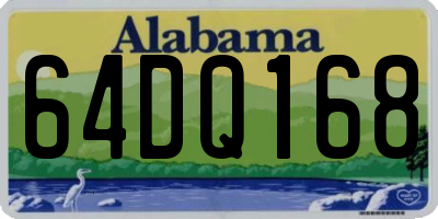 AL license plate 64DQ168