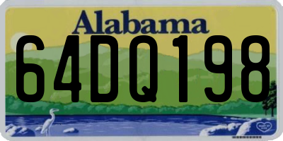 AL license plate 64DQ198