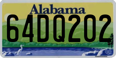 AL license plate 64DQ202