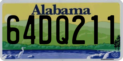 AL license plate 64DQ211