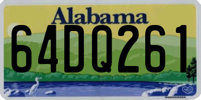 AL license plate 64DQ261