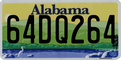 AL license plate 64DQ264