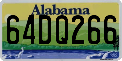 AL license plate 64DQ266