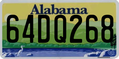 AL license plate 64DQ268