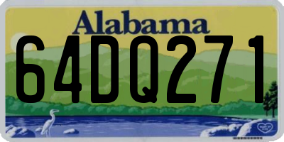 AL license plate 64DQ271